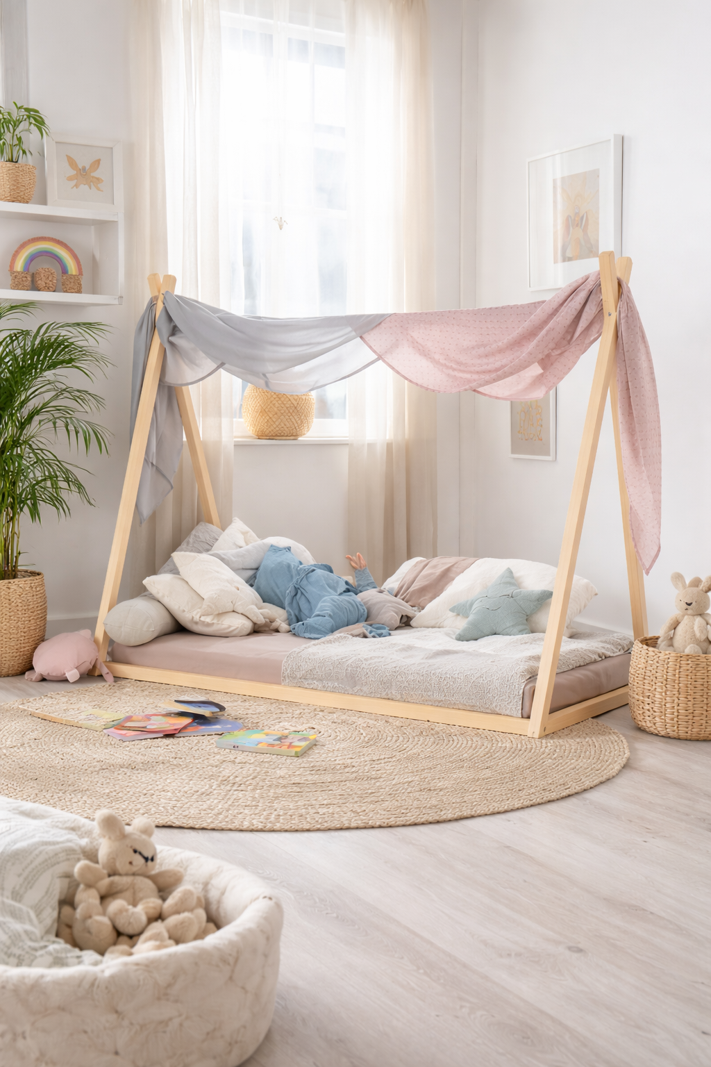 Montessori Tipi Seng i Bambus