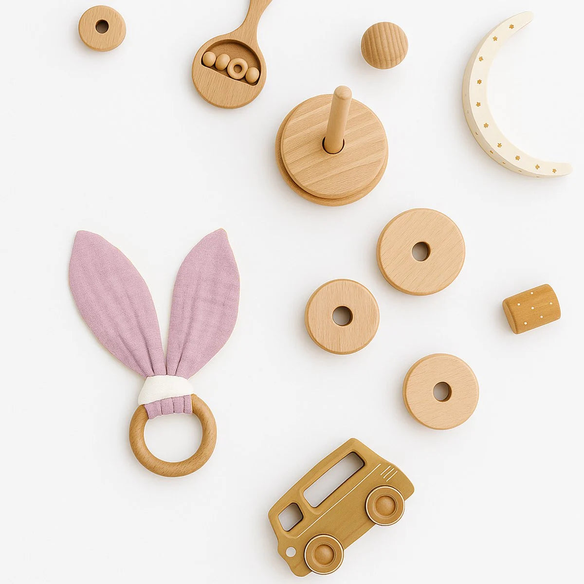 Bidering i naturtræ Pink