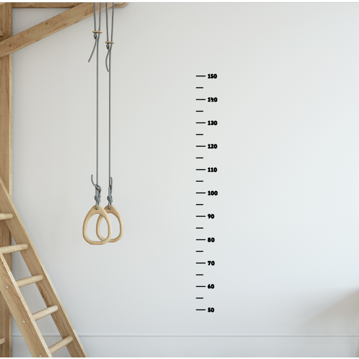 Højdemåler vægklistermærke